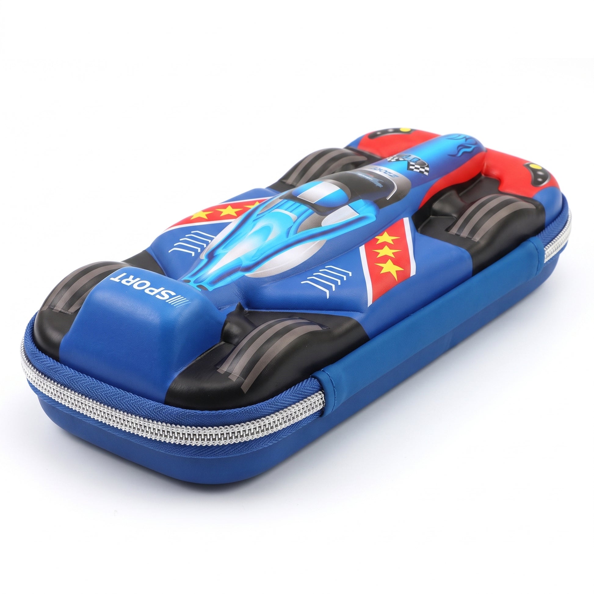 Pencil Case Race Car 3D Molded Large Capacity Stationery Organizer - angle