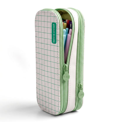 Pencil Case Pouch Makeup Stand-Up Stationery Organizer - angle