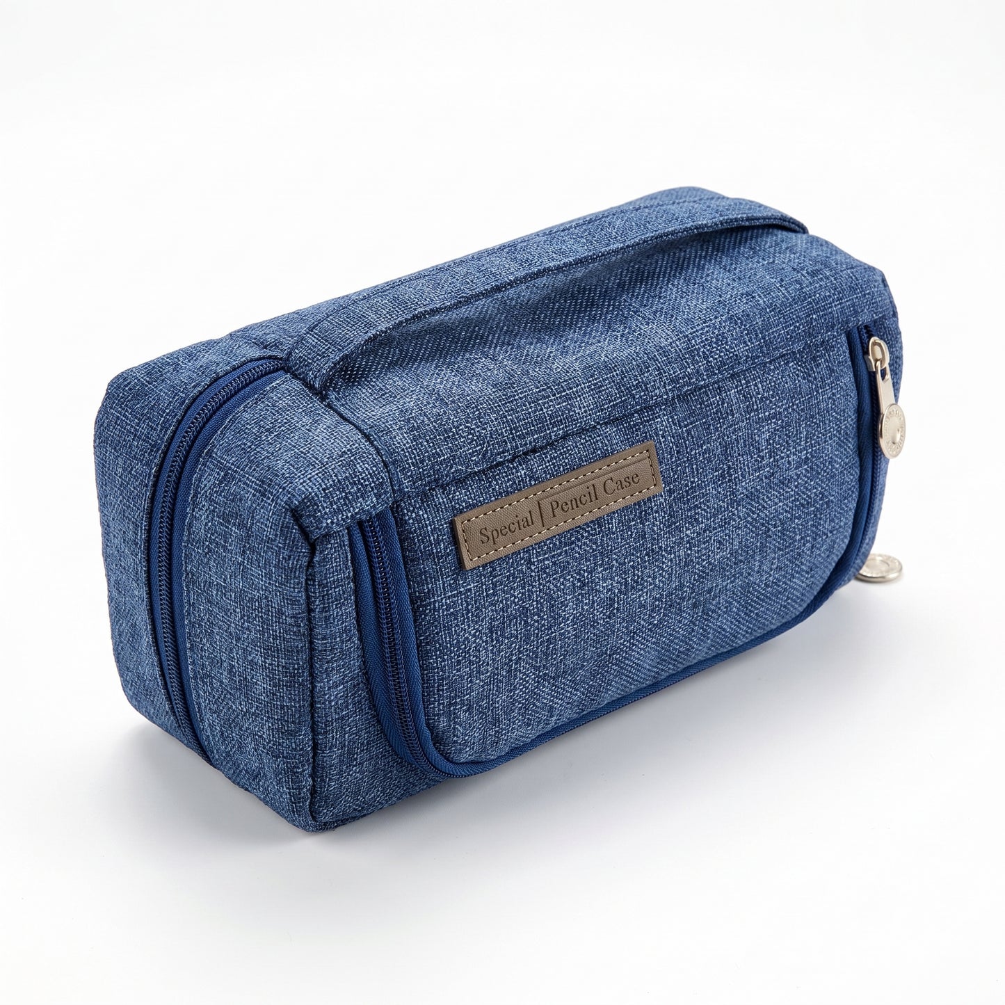 Pencil Case Pouch Fabric Stationery Organizer Large Capacity - angle