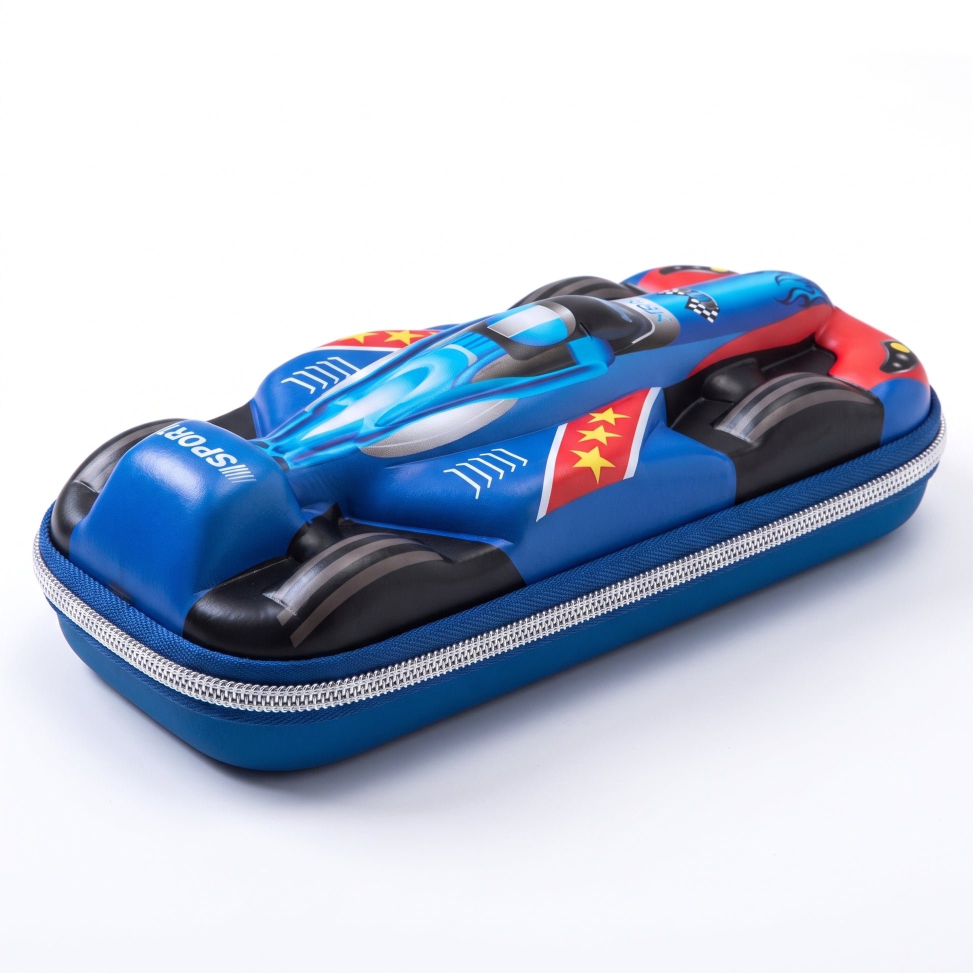 Pencil Case Race Car 3D Molded Large Capacity Stationery Organizer - angle
