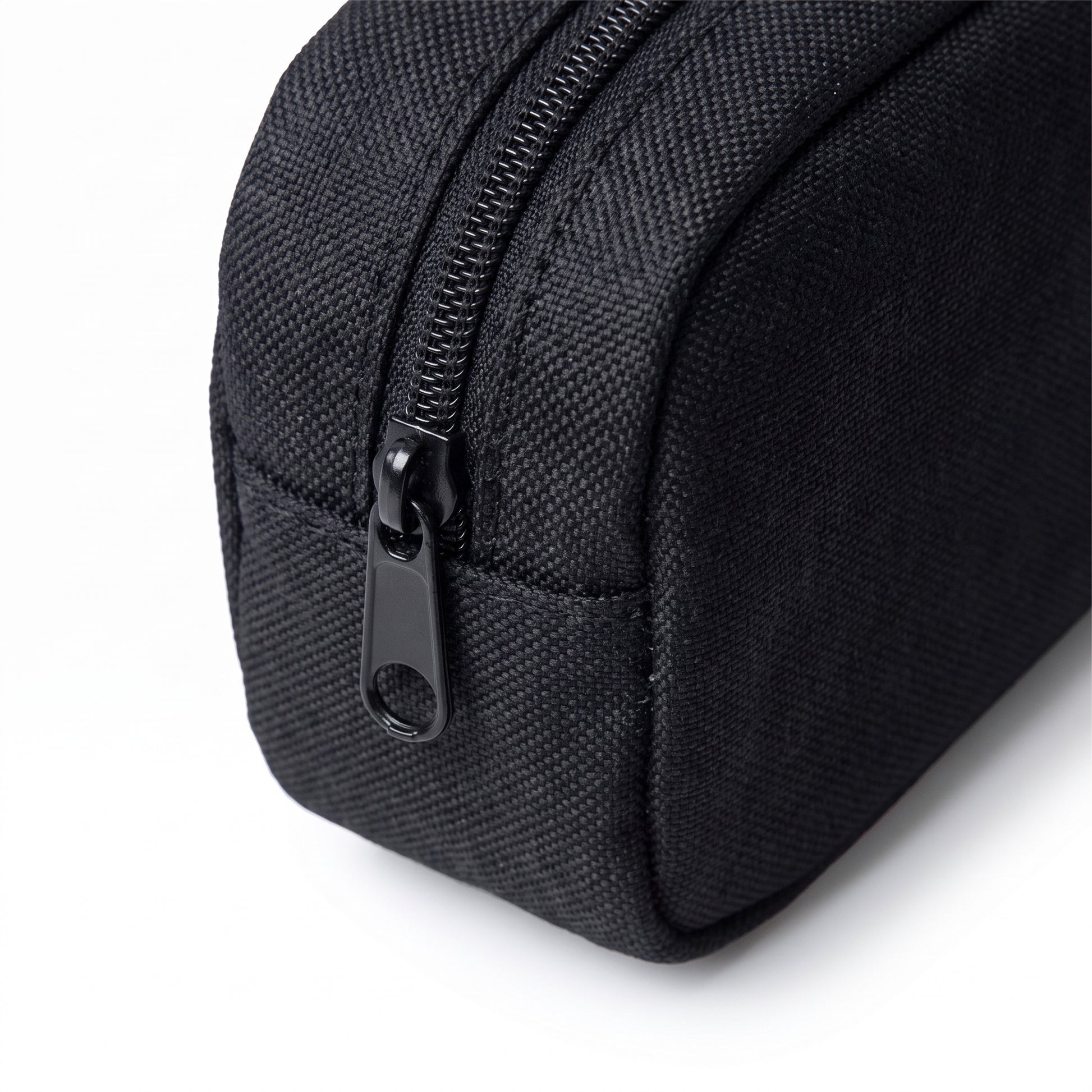 Pencil Case Pouch Black Zippered Stationery Organizer Designs - detail