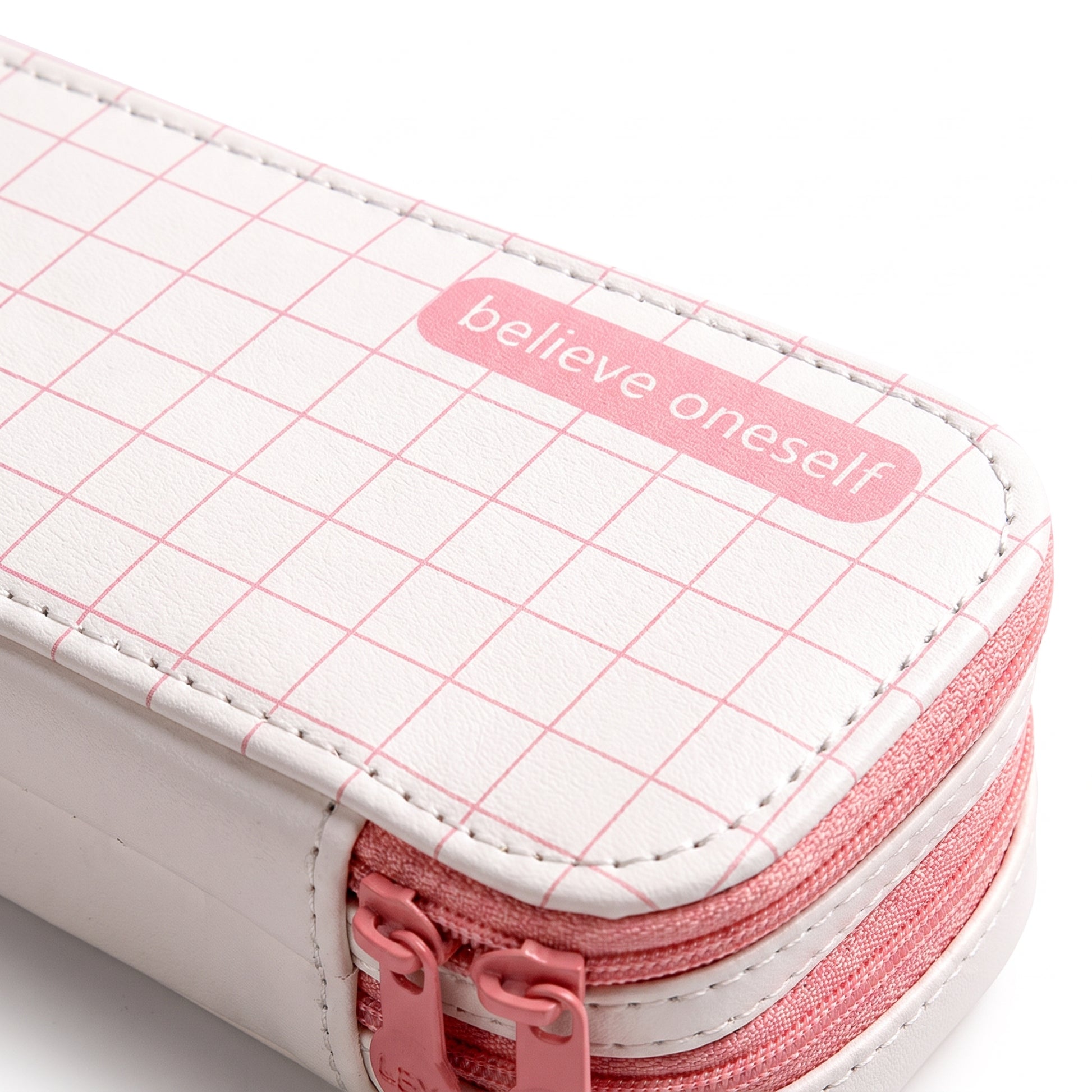 Pencil Case Pouch Makeup Stand-Up Stationery Organizer - detail