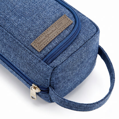 Pencil Case Pouch Fabric Stationery Organizer Large Capacity - detail