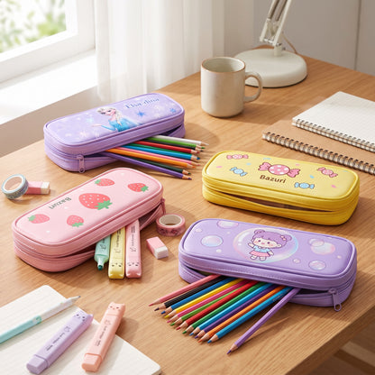 Pencil Case Pouch Cartoon Stationery Organizer - hero
