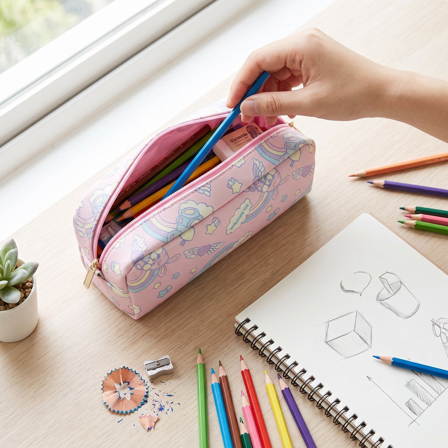 Pencil Case Pouch Cartoon Stationery Organizer - Image 10