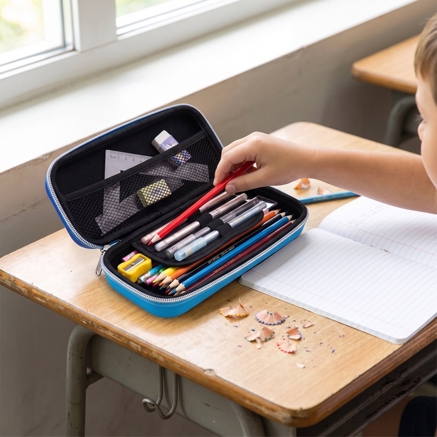 Pencil Case Race Car 3D Molded Large Capacity Stationery Organizer - hero