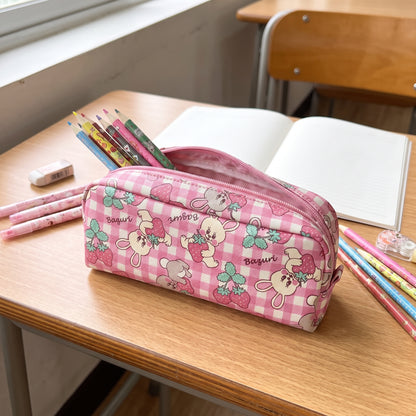 Pencil Case Pouch Cartoon Stationery Organizer - in-use