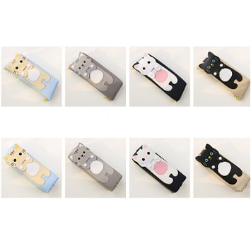 Pencil Case Pouch Cute Cat Canvas Stationery Organizer - Image 12