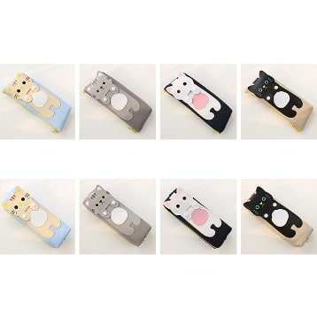 Pencil Case Pouch Cute Cat Canvas Stationery Organizer - Image 9