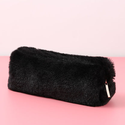 Pencil Case Pouch Cute Plush Soft Zippered Material - Image 5