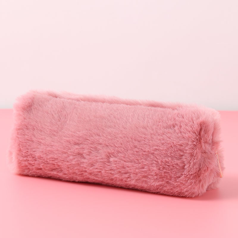 Pencil Case Pouch Cute Plush Soft Zippered Material - Image 6