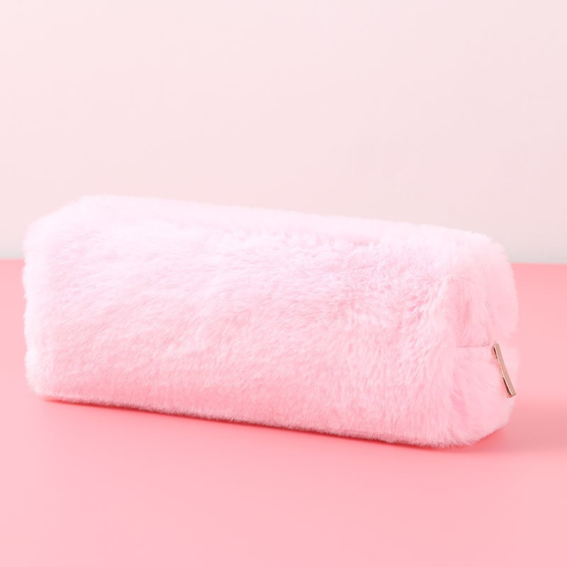 Pencil Case Pouch Cute Plush Soft Zippered Material - Image 7
