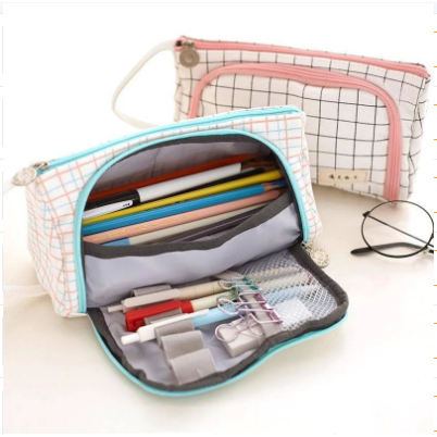 Pencil Case Pouch Fabric Stationery Organizer Large Capacity - Image 18