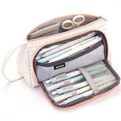Pencil Case Pouch Fabric Stationery Organizer Large Capacity - Image 22