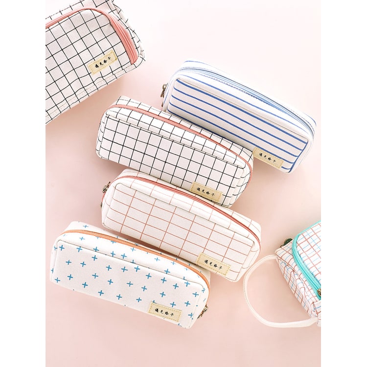 Pencil Case Pouch Fabric Stationery Organizer Large Capacity - Image 3