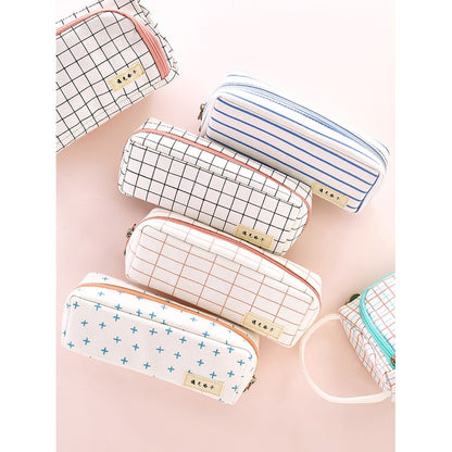 Pencil Case Pouch Fabric Stationery Organizer Large Capacity - Image 3
