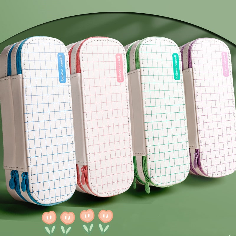 Pencil Case Pouch Makeup Stand-Up Stationery Organizer - Image 5