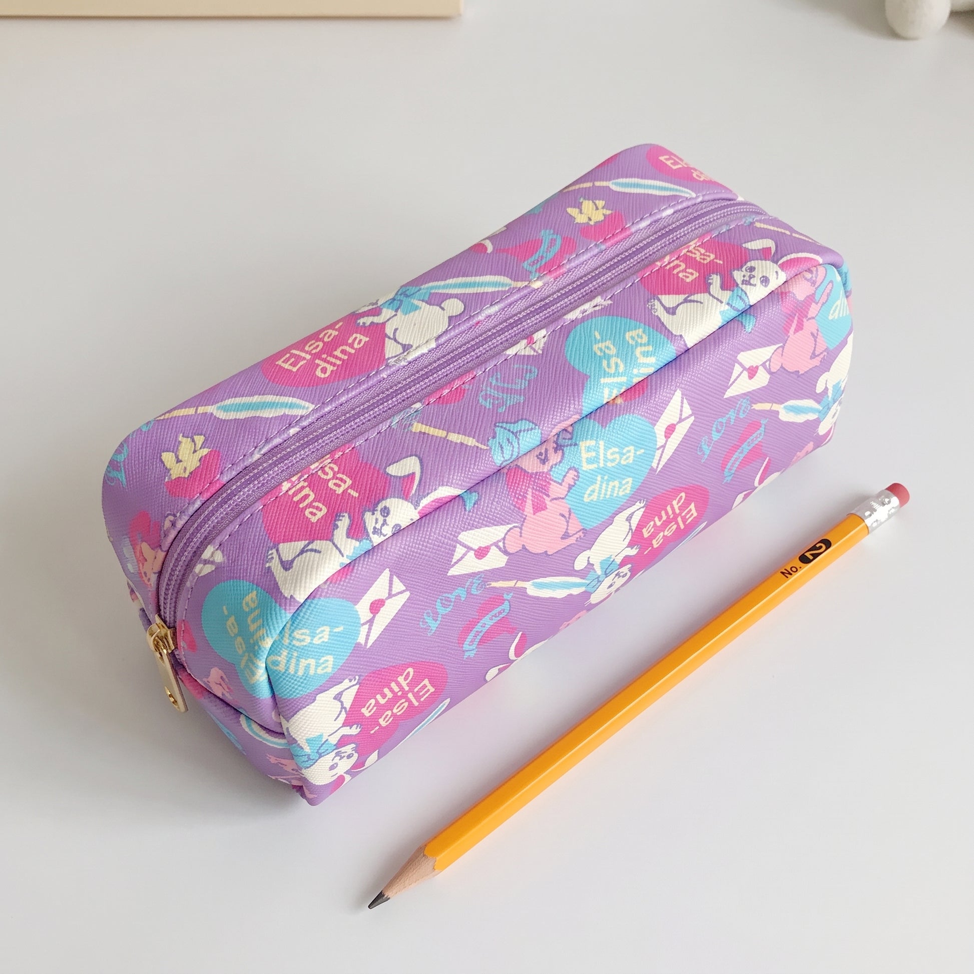 Pencil Case Pouch Cartoon Stationery Organizer - scale