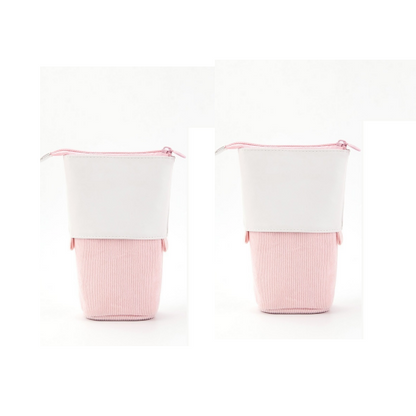 Pencil Case Standing Corduroy Pen Holder Retractable Pop - Image 10