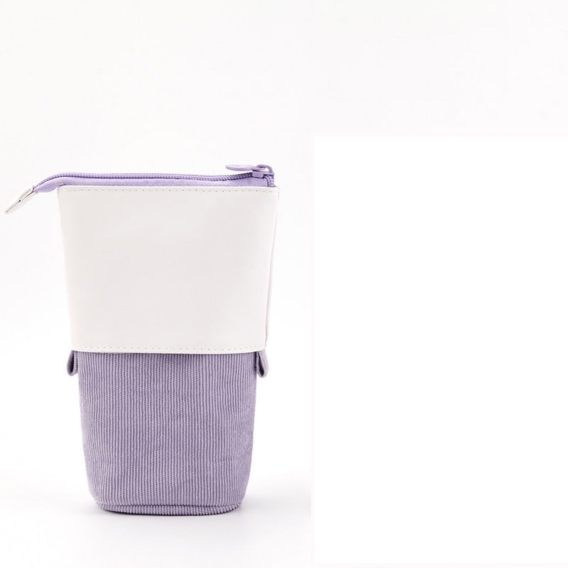 Pencil Case Standing Corduroy Pen Holder Retractable Pop - Image 11