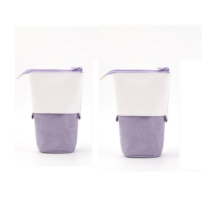 Pencil Case Standing Corduroy Pen Holder Retractable Pop - Image 15
