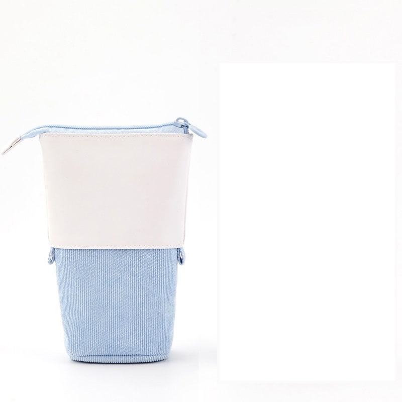 Pencil Case Standing Corduroy Pen Holder Retractable Pop - Image 4