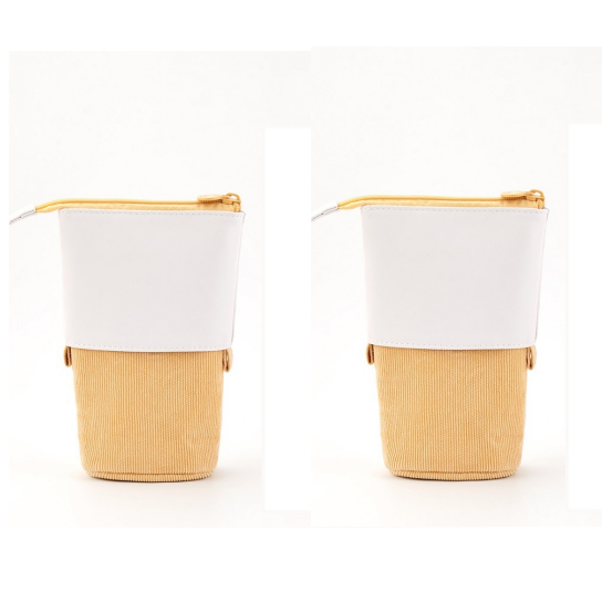 Pencil Case Standing Corduroy Pen Holder Retractable Pop - Image 5