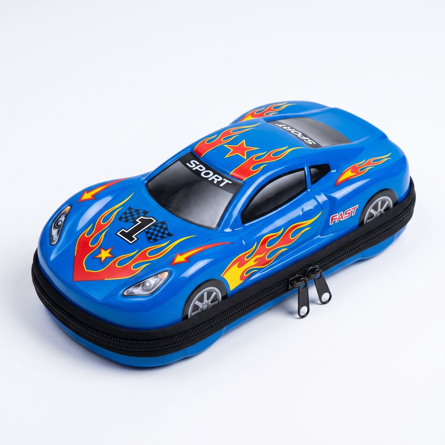 Pencil Case Race Car 3D Molded Large Capacity Stationery Organizer - studio