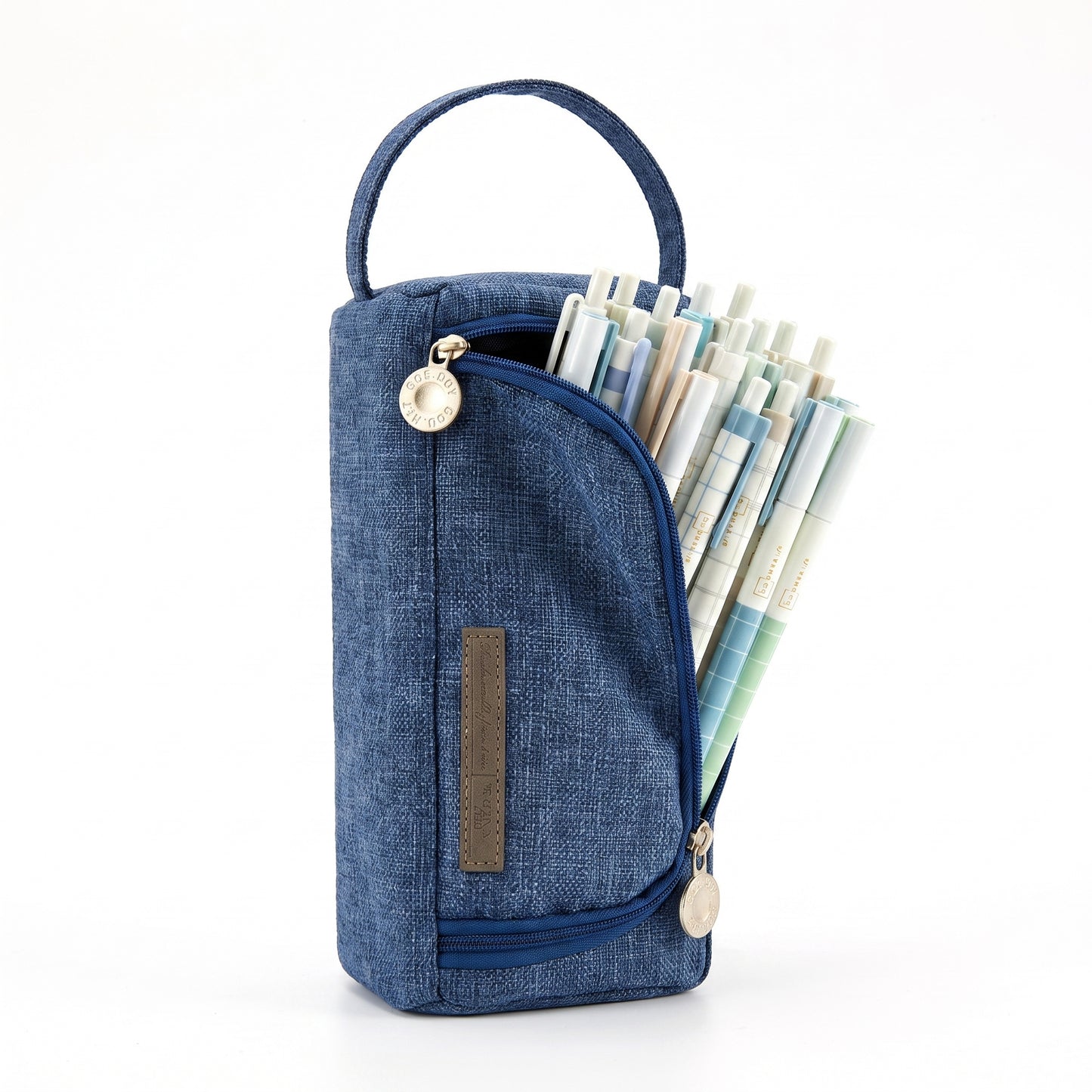 Pencil Case Pouch Fabric Stationery Organizer Large Capacity - studio