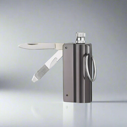 Permanent Match Lighter Reusable Match Lighter Metal Keychain Survival - Image 3