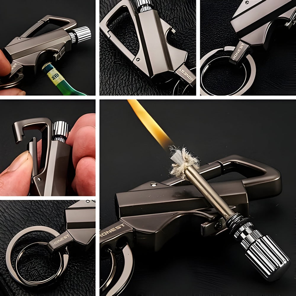 Permanent Match Lighter Reusable Match Lighter Metal Keychain Survival - Image 8