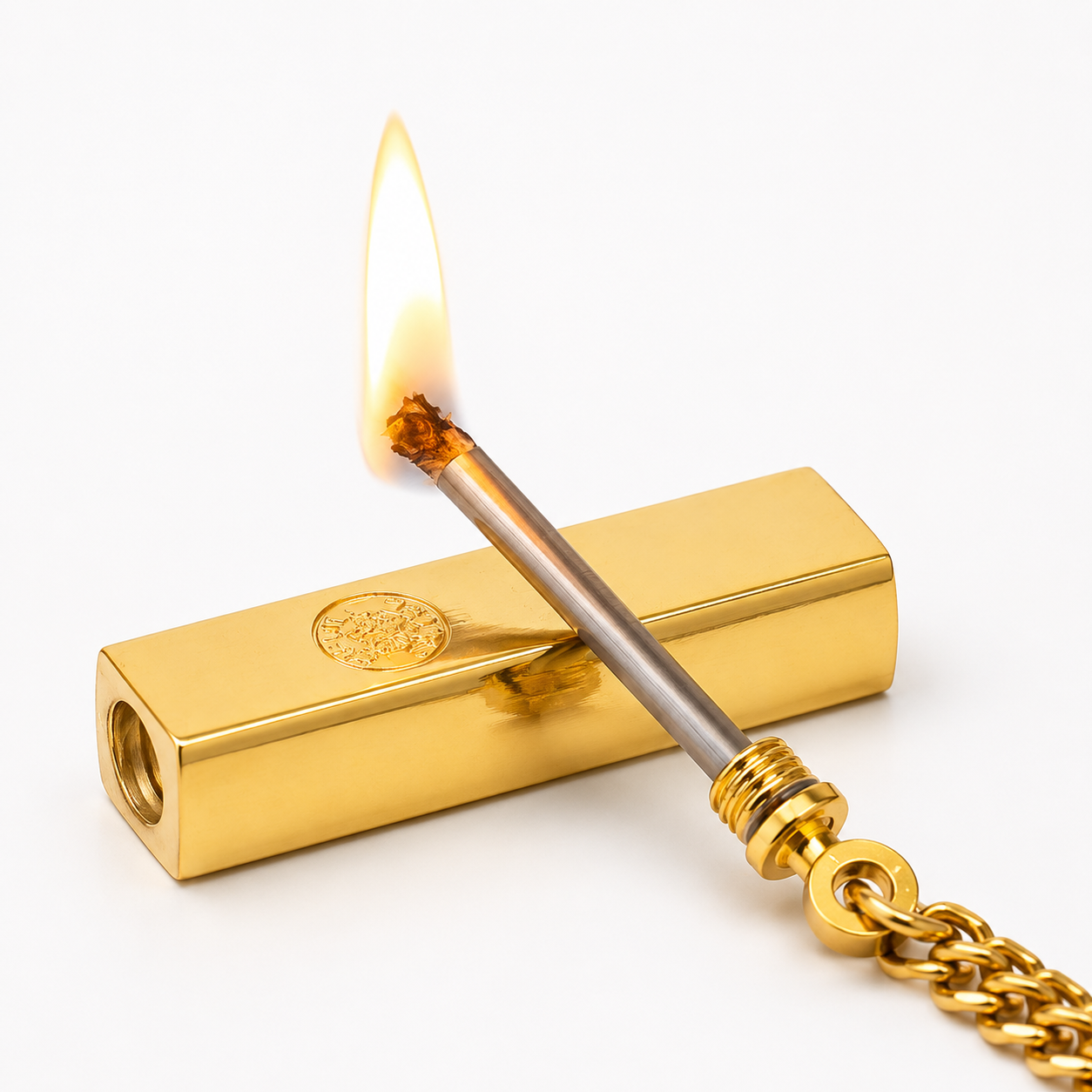 Permanent Match Lighter Reusable Match Lighter Metal Keychain Survival - Image 9