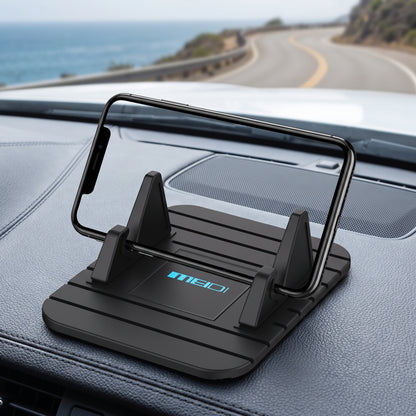 Car Phone Holder Stand Dashboard Non-Slip Silicone Black - in-use