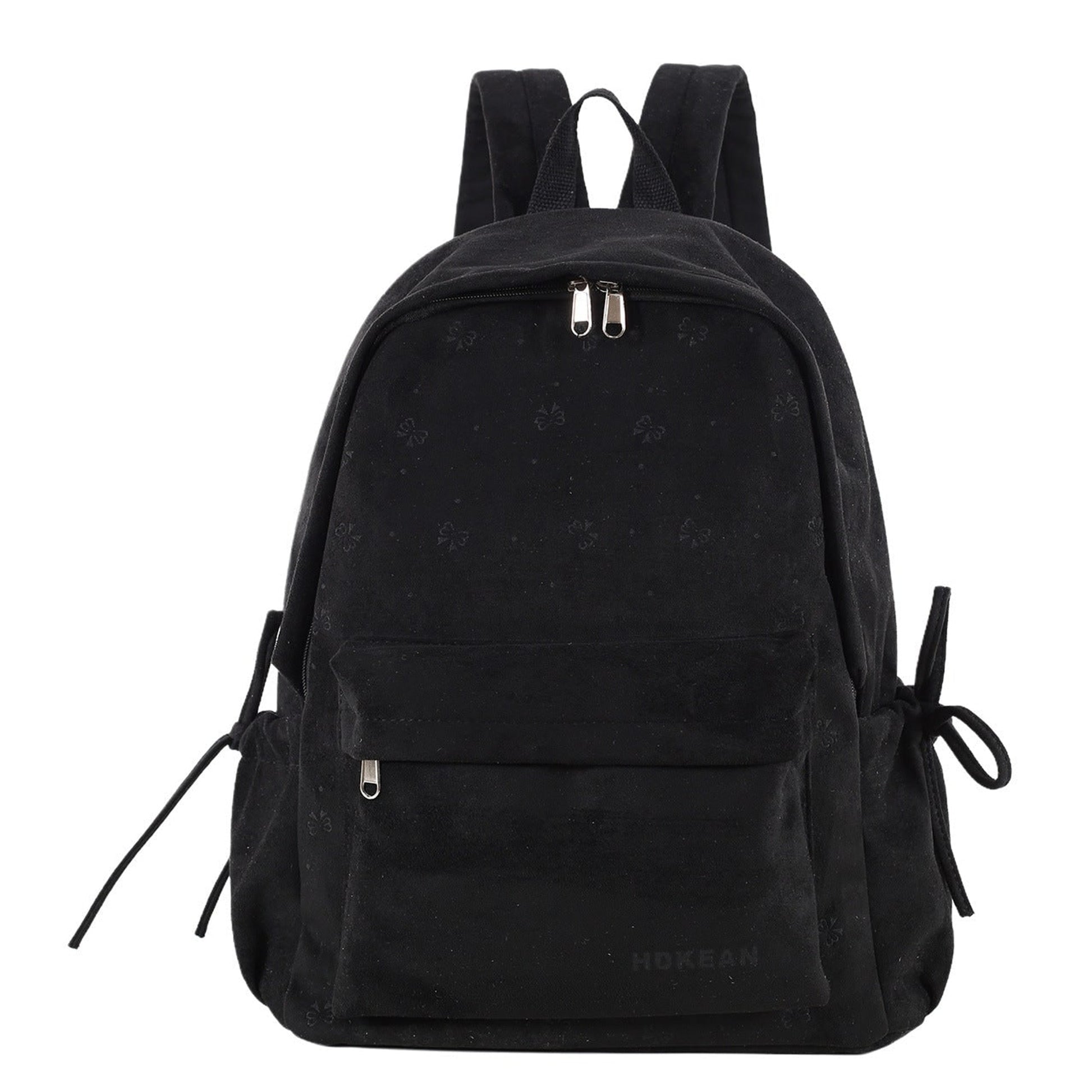 Plush Backpack with Relaxed Casual Fit and Lace-Up Side - Image 5