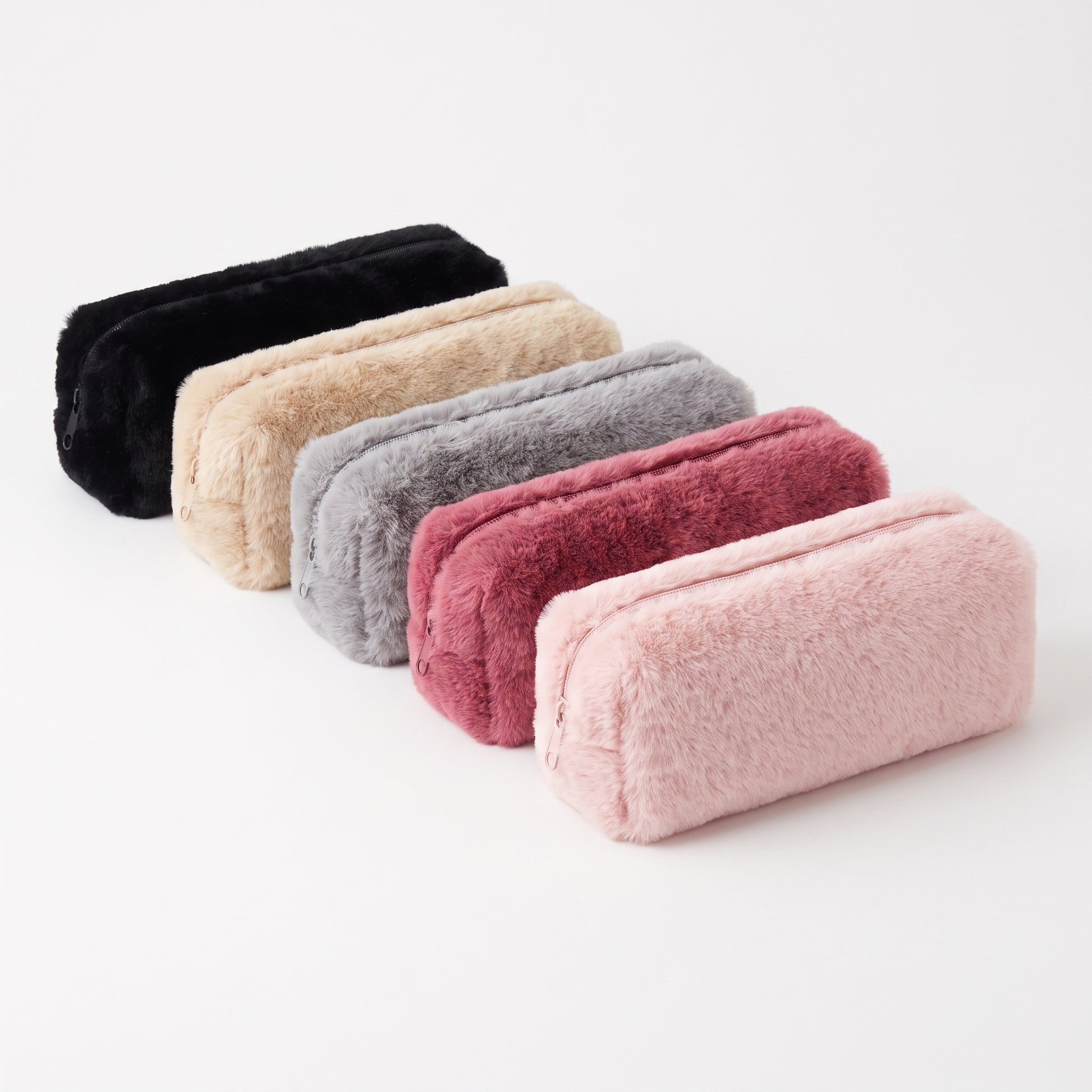 Pencil Case Pouch Cute Plush Soft Zippered Material - studio
