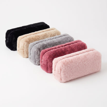 Pencil Case Pouch Cute Plush Soft Zippered Material - studio