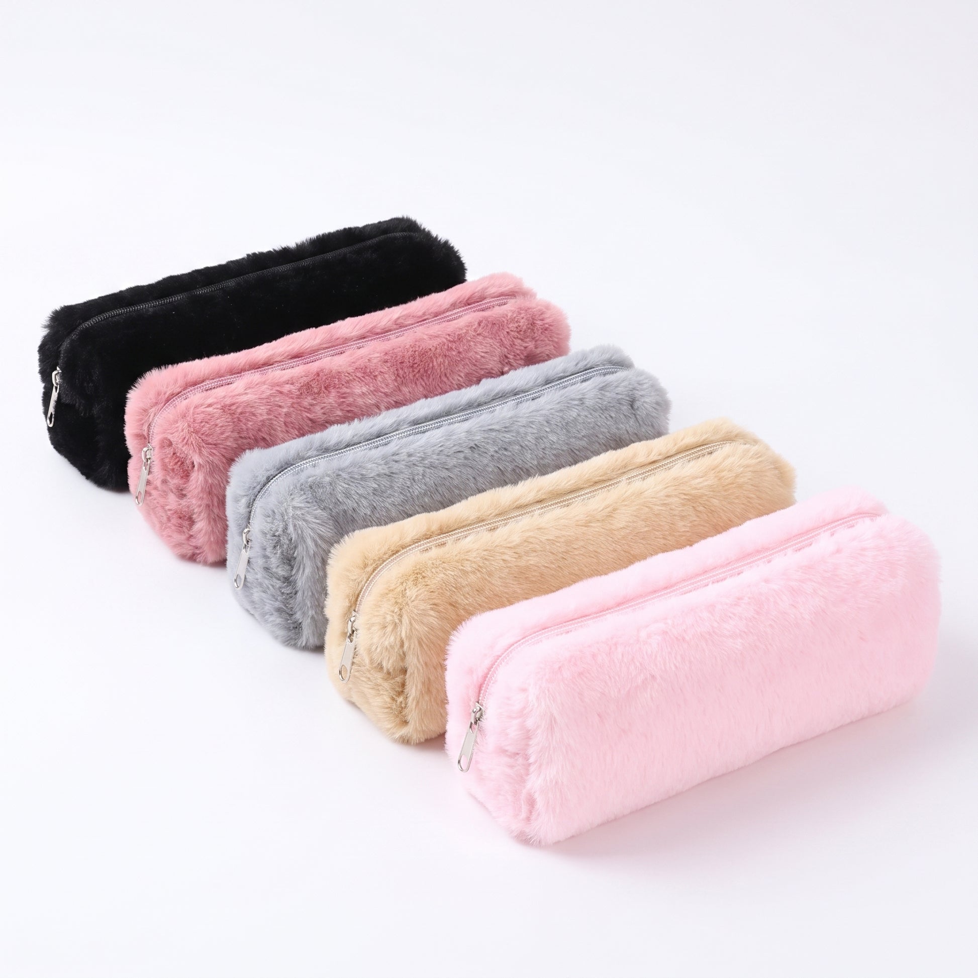 Pencil Case Pouch Cute Plush Soft Zippered Material - studio