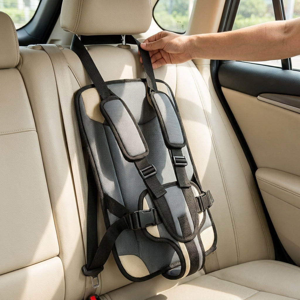 Car Seat for Travel Portable Car Seat Child 5 Point Harness Foldable - Image 5