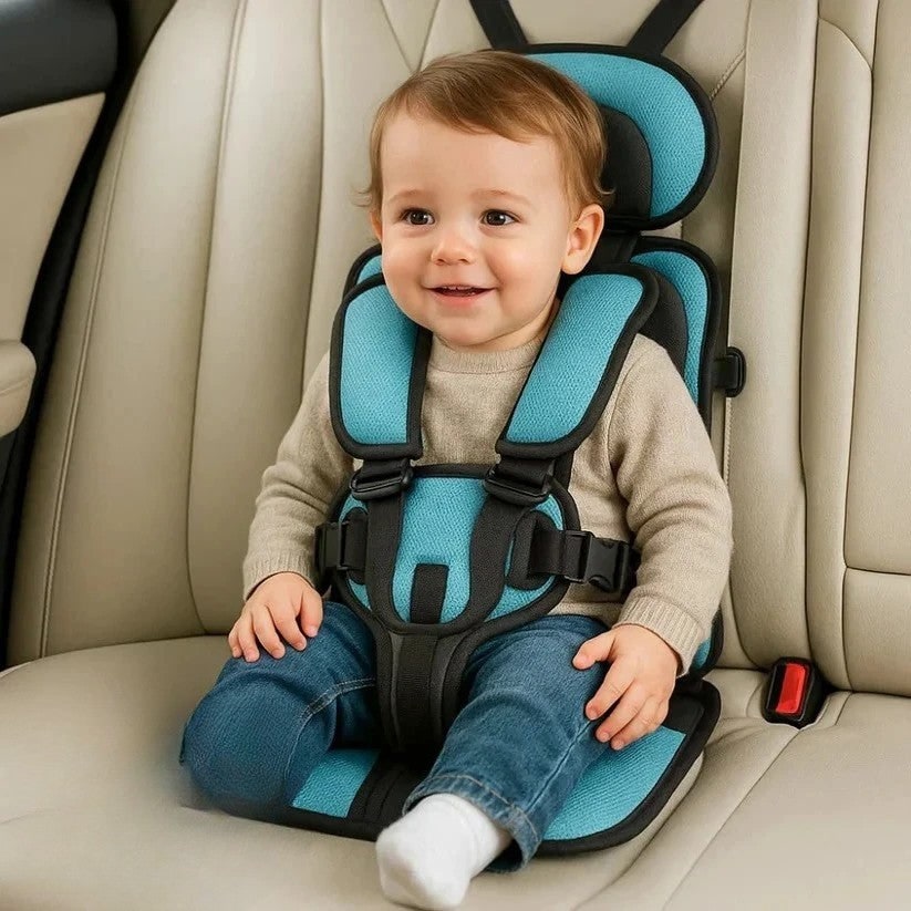 Portable Child Car Seat Foldable 5 Point Harness Padded Travel - Image 1