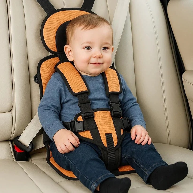 Portable Child Car Seat Foldable 5 Point Harness Padded Travel - Image 2