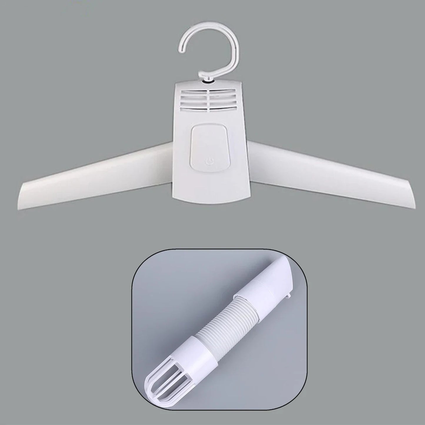 Portable Outdoor Travel Mini Folding Electric Clothes Drying Hanger With Shoe Tube - Image 5