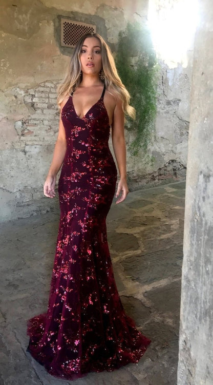 Prom Dress Sequin Long Sequin Dress Evening Gown Formal Gown - Image 5