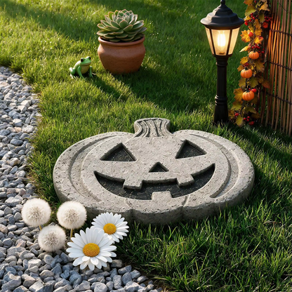 Pumpkin Mold Reusable Casting Mold For Concrete Stepping Stones Halloween Garden Decor With Flexible Construction For Easy Removal - Image 6