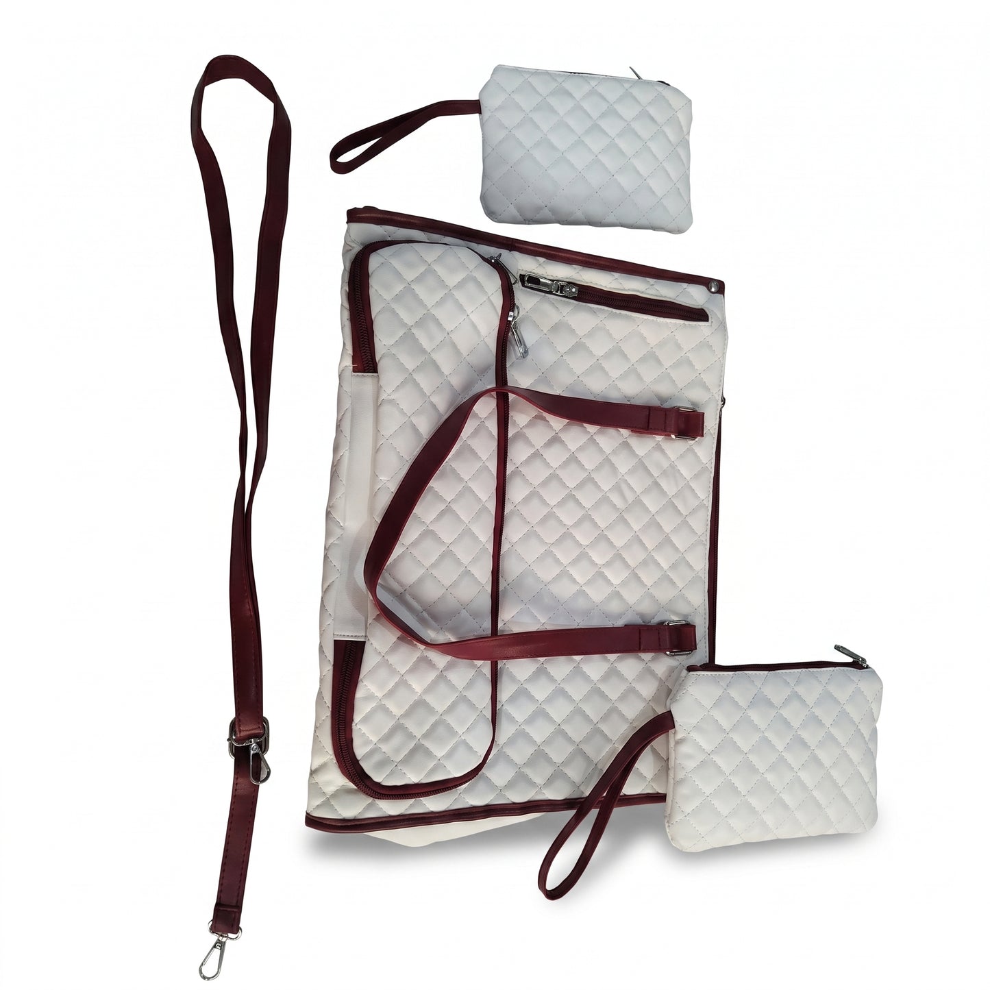 Lunch Bag Quilted Tote Insulated Compartment Work - Image 10