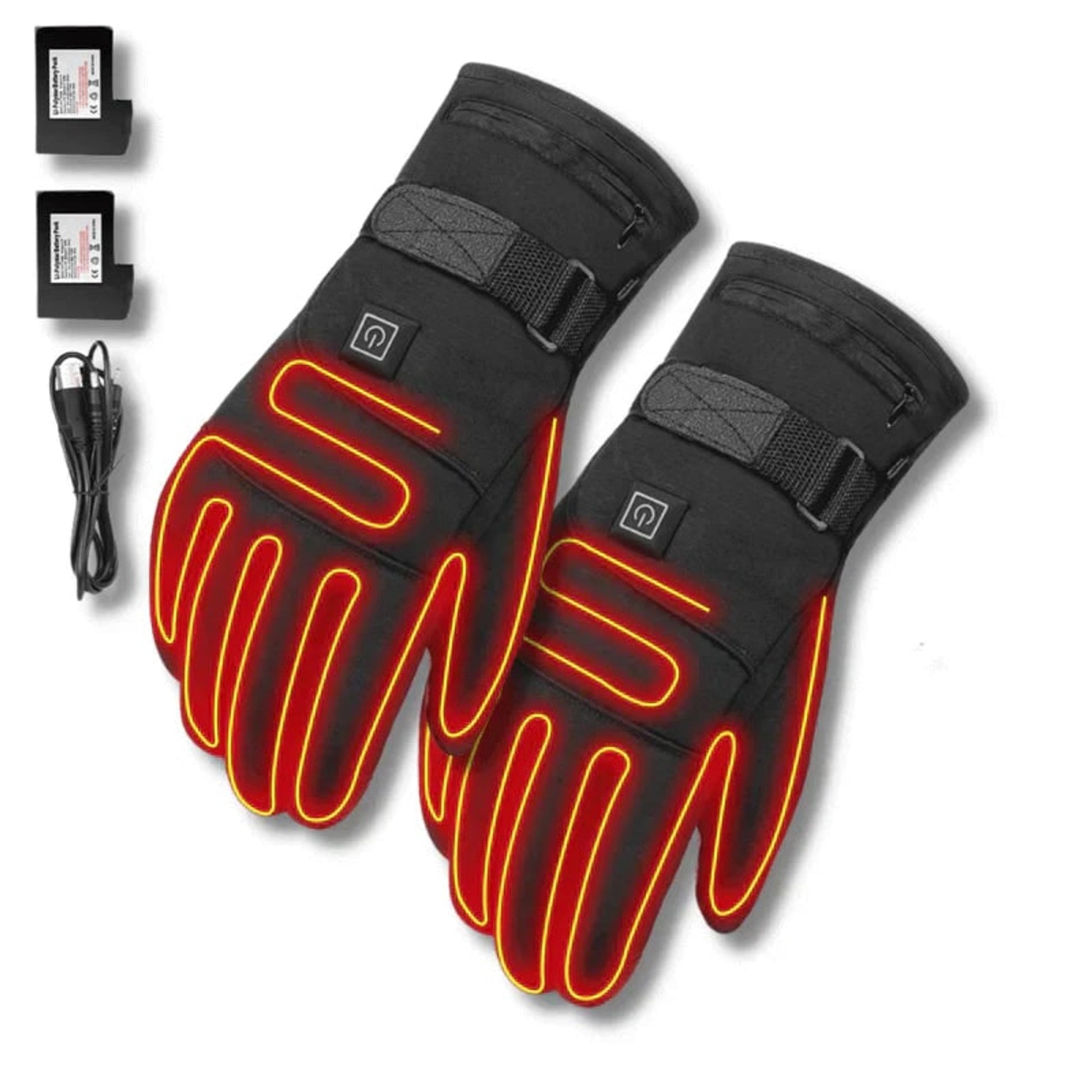 Rechargeable Heated Gloves Adjustable Winter Mittens Touch-Sensitive - Image 4