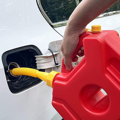 Replacement Gas Can Spout Pouring Flexible Yellow Plastic Kit - Image 1