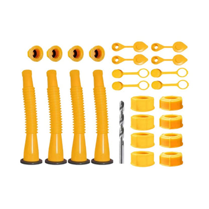 Replacement Gas Can Spout Pouring Flexible Yellow Plastic Kit - Image 20