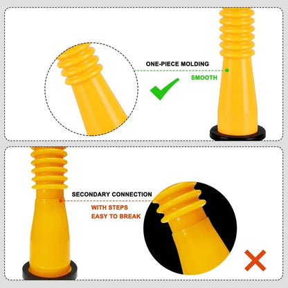 Replacement Gas Can Spout Pouring Flexible Yellow Plastic Kit - Image 3