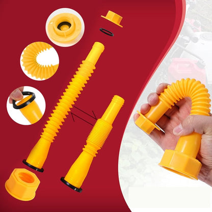 Replacement Gas Can Spout Pouring Flexible Yellow Plastic Kit - Image 5