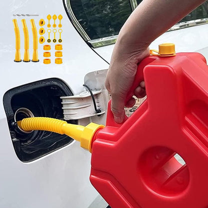 Replacement Gas Can Spout Pouring Flexible Yellow Plastic Kit - Image 7